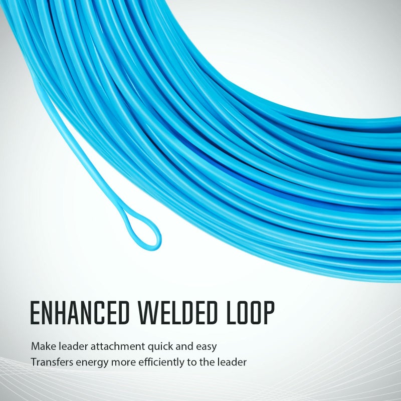 Piscifun Sword Fly Fishing Line with Welded Loop, Weight Forward Floating Fly Line, WF4wt, 90FT, Sky Blue - Image 3